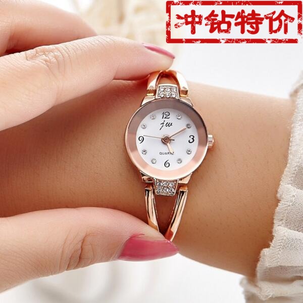 手表女學生韓版簡約小清新石英表時尚潮流優雅鋼帶女生可愛電子表