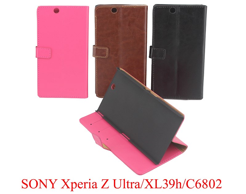 索尼Xperia Z Ultra XL39H皮套手機套C6802左右開翻插卡保護外殼