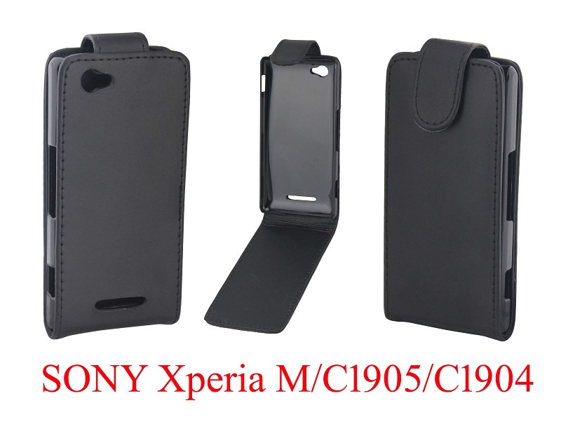 索尼Sony Xperia M皮套C1905手機套 C1904上下開翻保護套外殼批發
