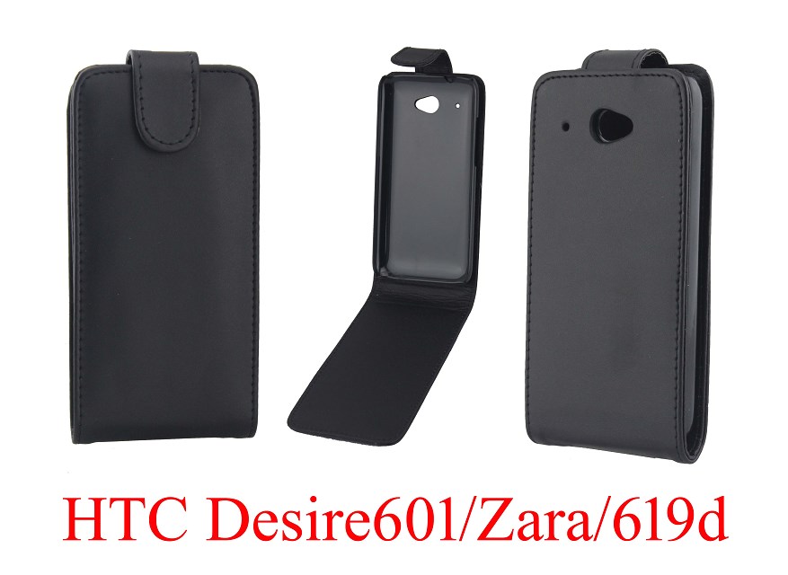 HTC 619d皮套Desire 601手機套Zara上下開翻普通紋保護套外殼批發