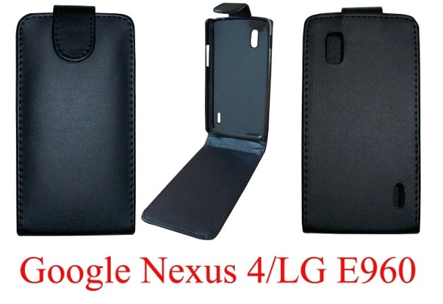 谷歌nexus 4保護套 皮套 LG E960手機套上下開翻 普通紋外殼批發