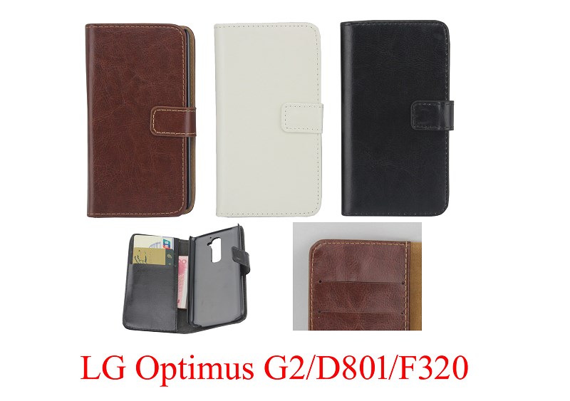 LG Optimus G2/D802皮套 瘋馬紋手機套 左右開翻插卡保護外殼批發