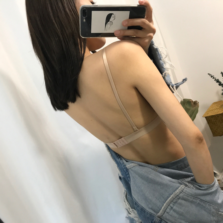 韓國chic風夏季性感女士無鋼圈一片式無痕內衣文胸小胸聚攏調整型