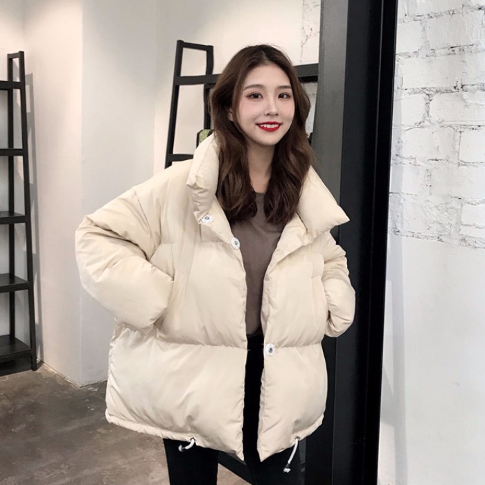 新款2018冬季韓版面包服女ins百搭加厚棉服學生BF寬松棉衣外套潮