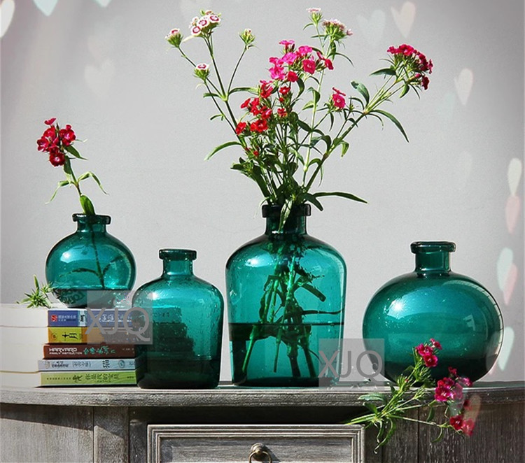 [白色莫奈]新春特價 北歐風格玻璃花瓶氣泡玻璃創意插花