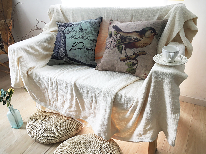 特價藝術復古鳥布藝抱枕套沙發靠墊靠枕腰枕床頭創意