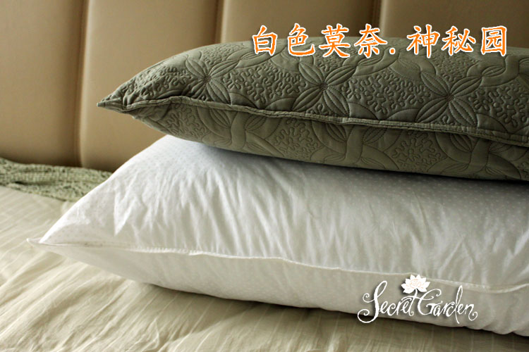 [白色莫奈]超值*出口高密面料松軟大枕頭芯50*90cm外貿原單枕芯