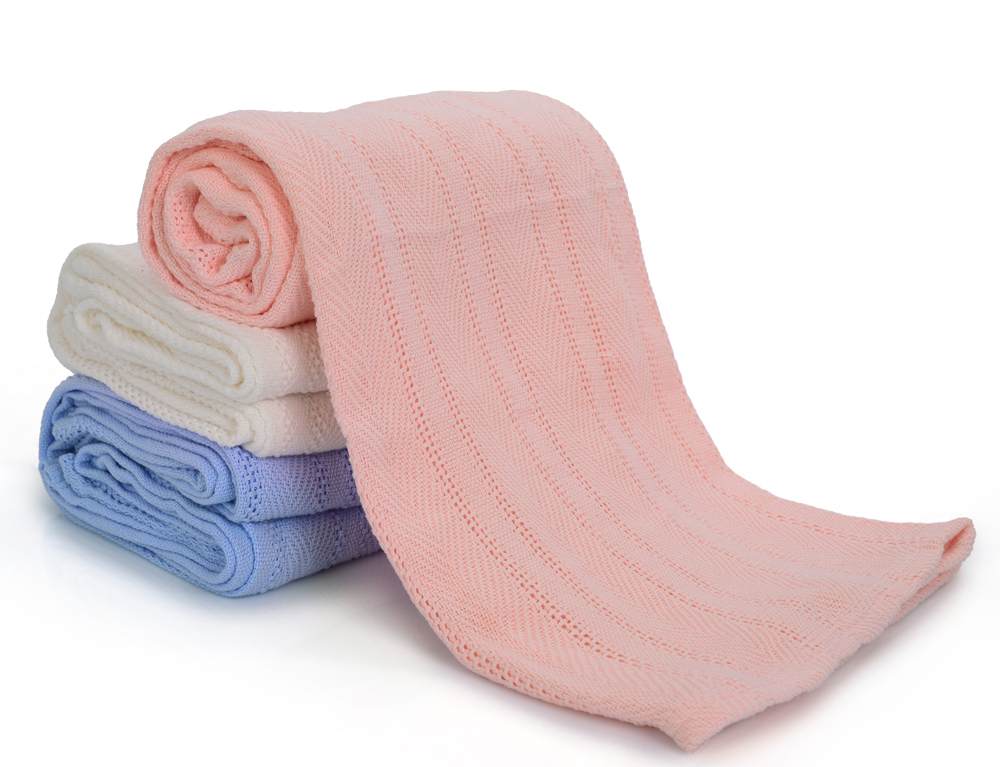 [白色莫奈]出口美國嬰兒新生兒毛毯蓋毯兒童毛毯100*150cm