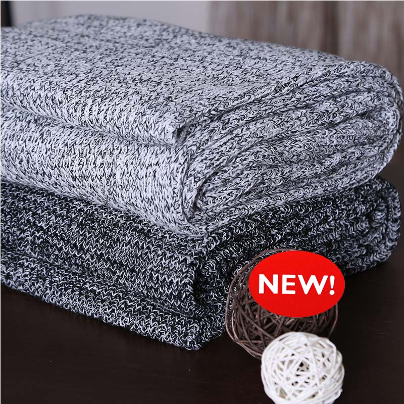 [白色莫奈]特價日式紋針織毯休閑毯 午睡毯空調毯子沙發蓋毯