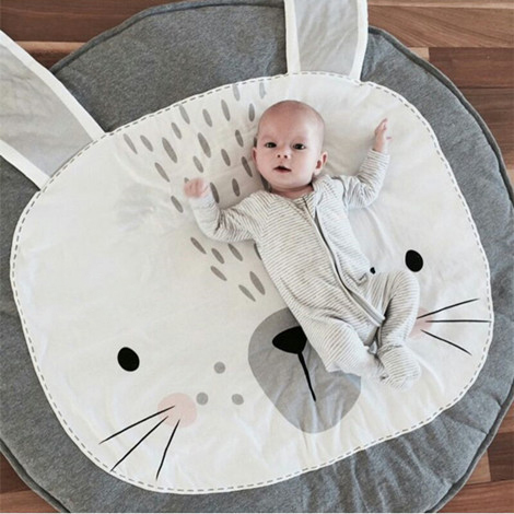 [白色莫奈]ins多功能蓋被兒童游戲地墊子加厚臥室寶寶爬行墊地毯