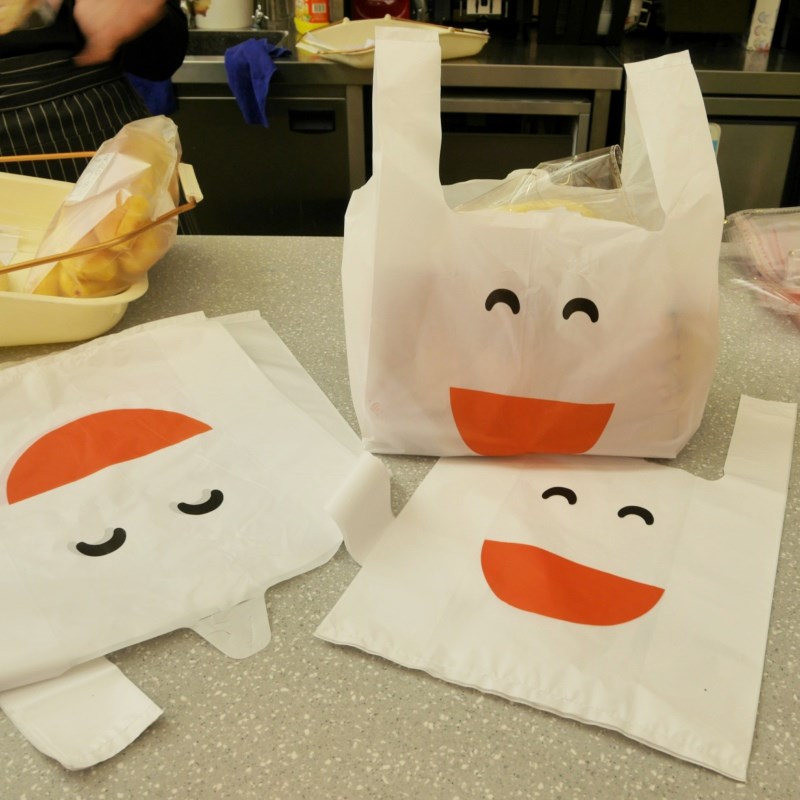 笑臉塑料袋背心食品外賣打包購物烘焙方便手提膠袋批發印刷訂定制