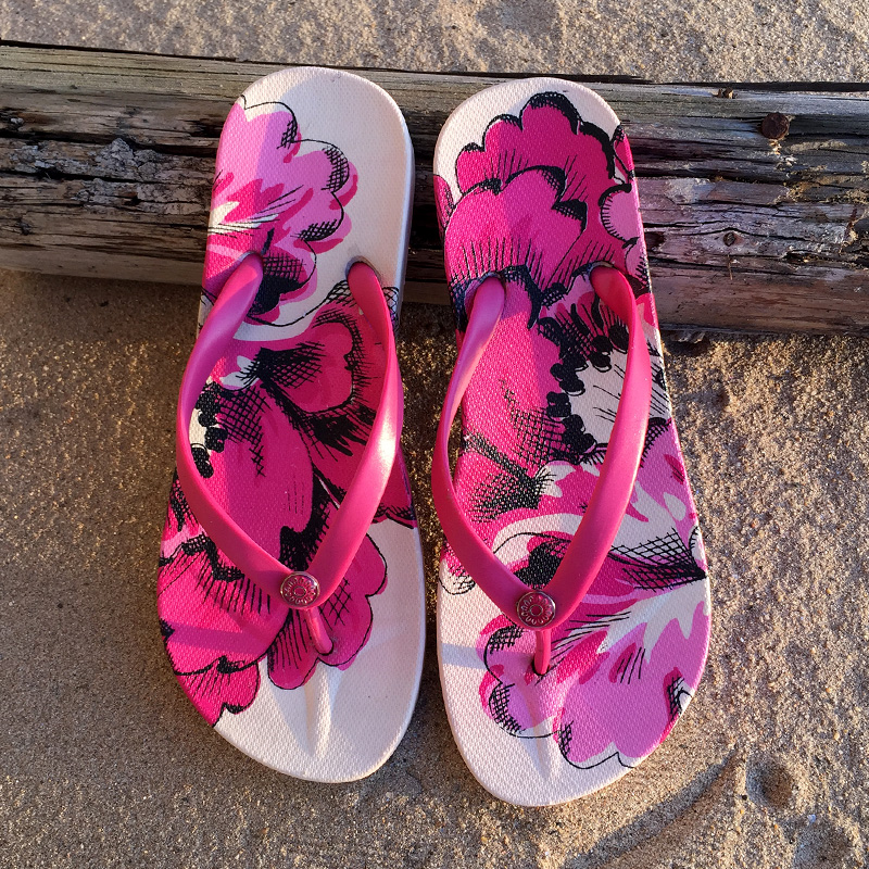 夏季新款夾腳平底人字拖女 防滑平跟沙灘鞋休閑涼拖鞋